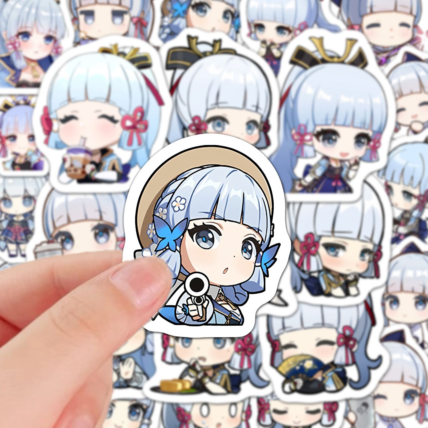 Laptop Accessories Stickers - Kamisato Ayaka - 60 Pegatinas de