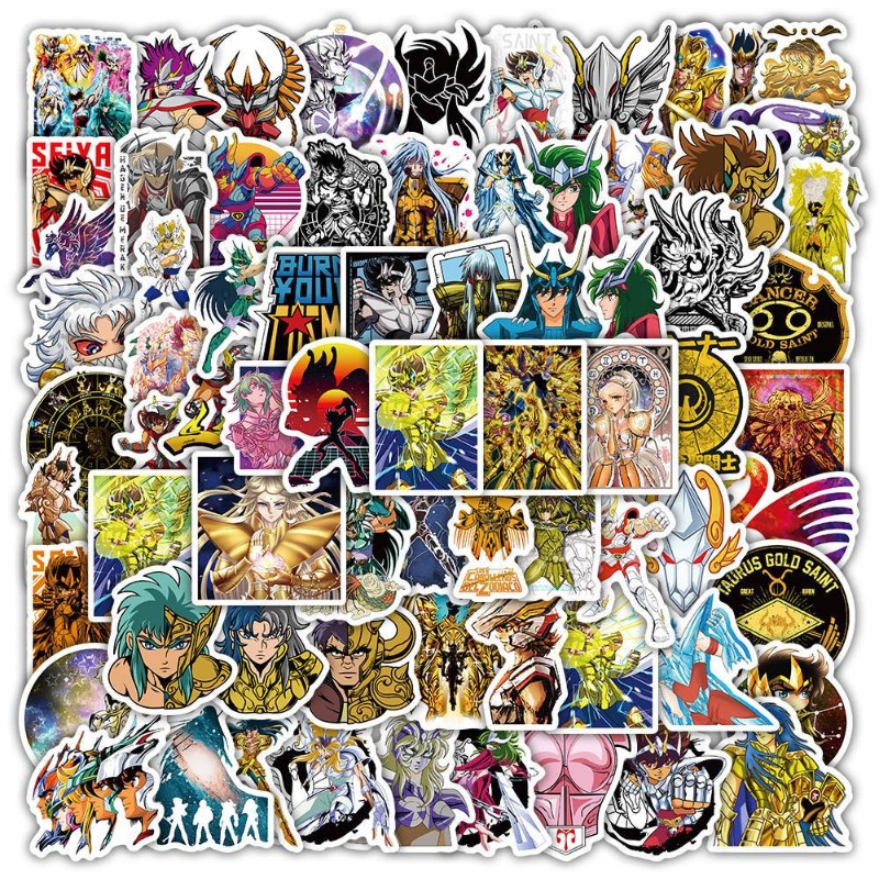Laptop Accessories Stickers - 101 Pegatinas de Anime Saint Seiya,