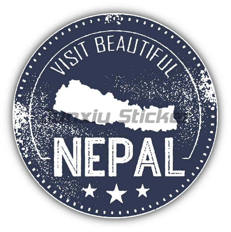 Laptop Accessories Nepal - Vinilo Adhesivo Decorativo con la Bandera