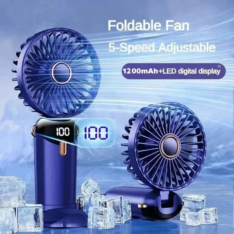 Monitor Portable Usb - Ventilador USB Portátil de 1200mAh, Plegable,