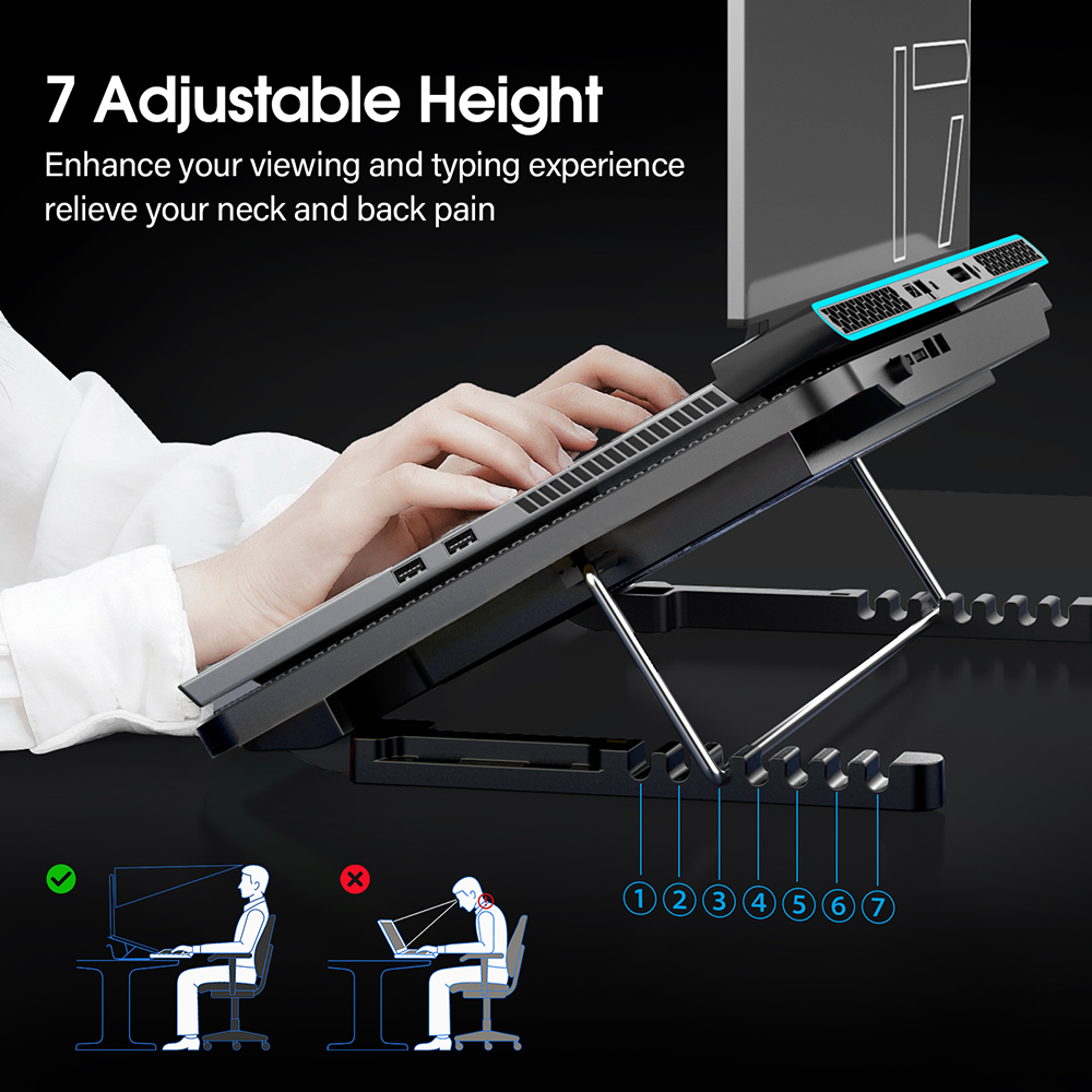 Coolcold Almohadilla de enfria - Laptop Accessories Cooling Pad reseña y precio
