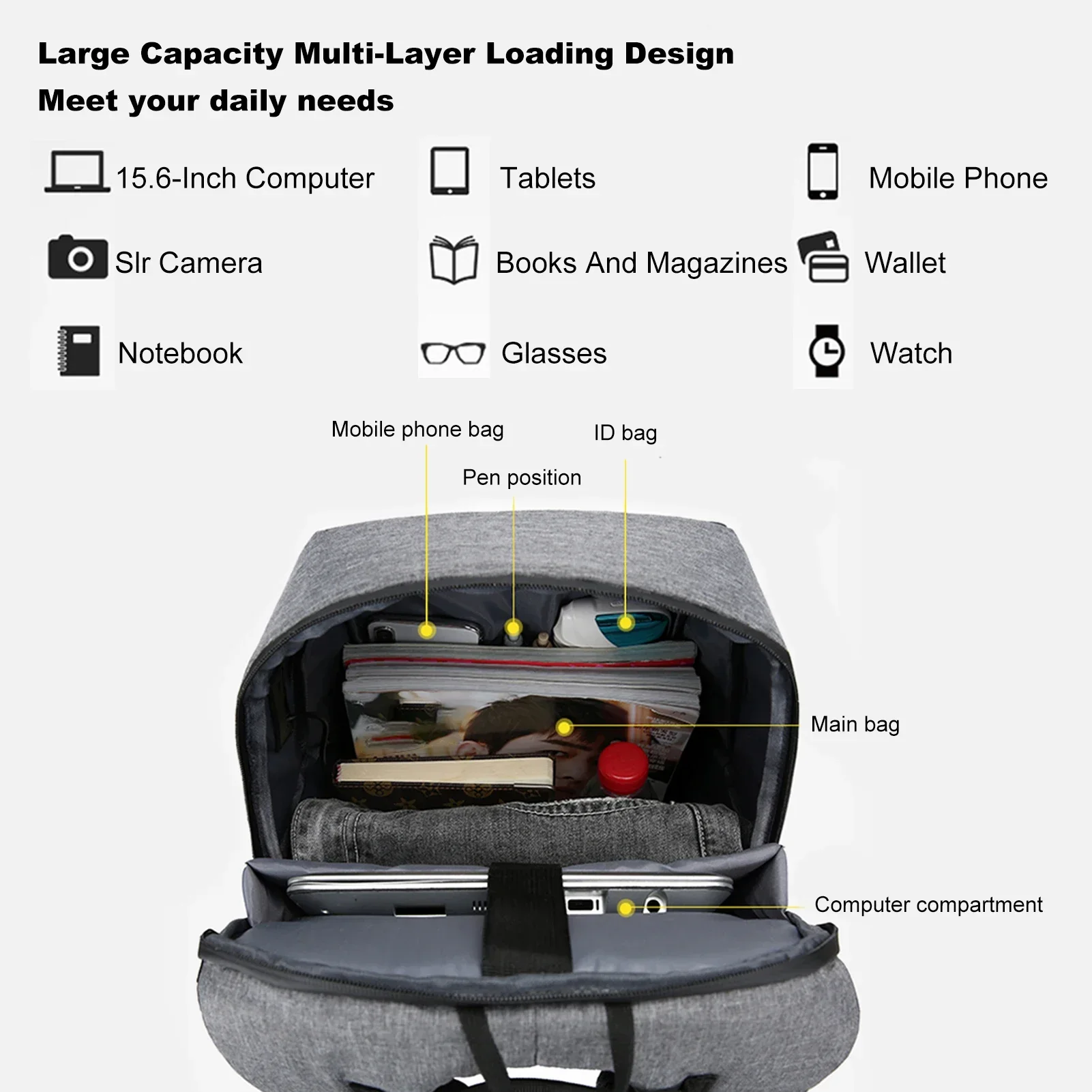 Mochila para portátil de 17 pu - Laptop Accessories Organizer reseña y precio