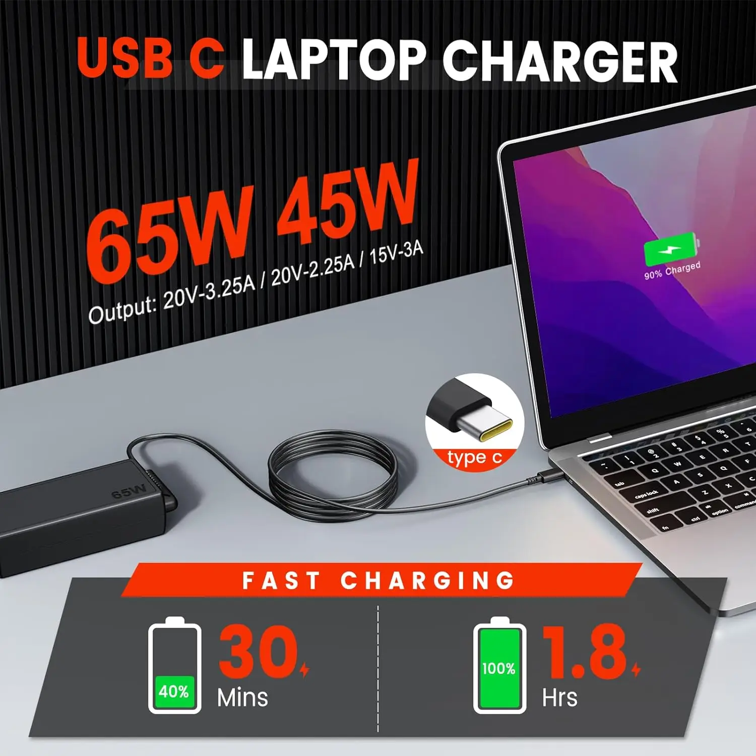 Cargador de CA para portátil,  - Laptop Accessories Shop reseña y precio