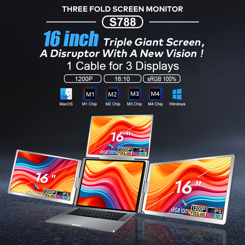 Nuevo Monitor Portátil Cuádrup - Monitor Portable Usb reseña y precio