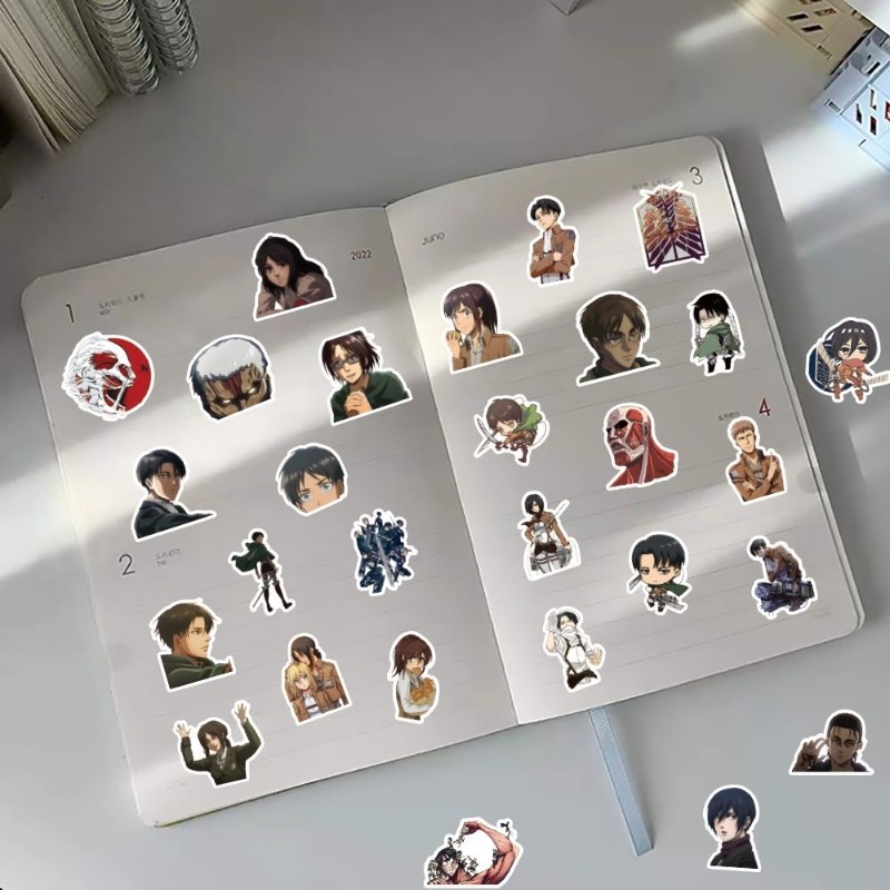 60 pegatinas de anime de Attac - Laptop Accessories Stickers reseña y precio