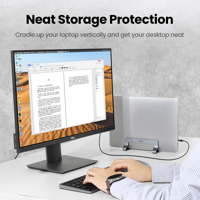 Soporte Vertical para ordenado - Laptop Accessories Organizer reseña y precio
