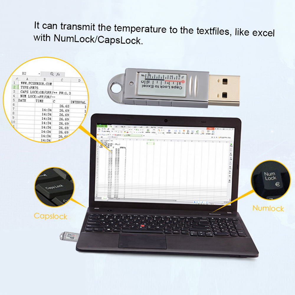 Termómetro Higrómetro USB PCse - Monitor Portable Usb reseña y precio