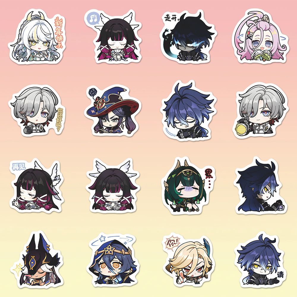 64 pegatinas de anime de Gensh - Laptop Accessories Stickers reseña y precio